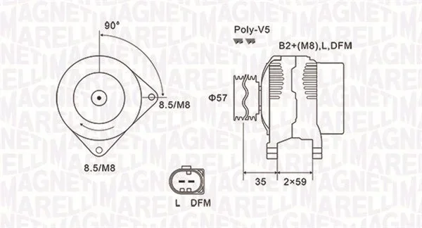 generátor MAGNETI MARELLI 063731675010
