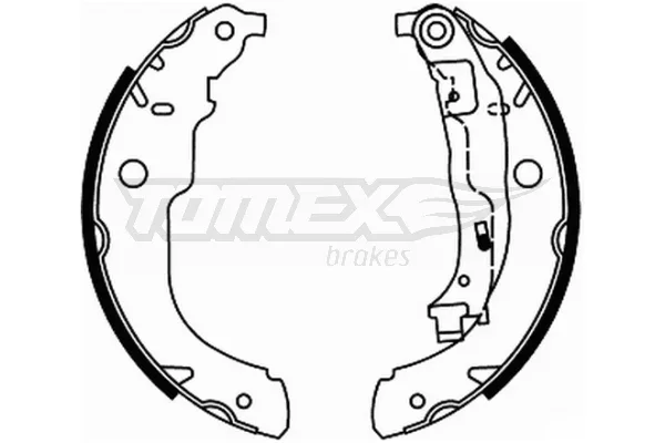 Sada brzdových čelistí Tomex Brakes TX21-96 – OE 4241N3