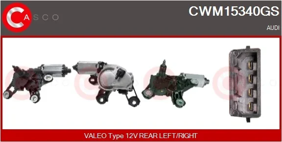 Motor stěračů CASCO CWM15340GS Motor stěračů CASCO CWM15340GS