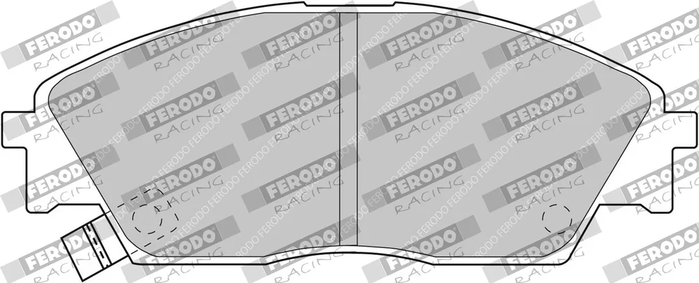 Sada brzdových destiček, kotoučová brzda FERODO RACING FCP598H
