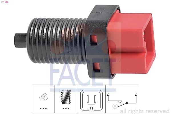 Spinac brzdoveho svetla FACET 7.1184