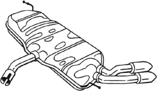Zadni tlumic vyfuku BOSAL 233-707 Zadni tlumic vyfuku BOSAL 233-707