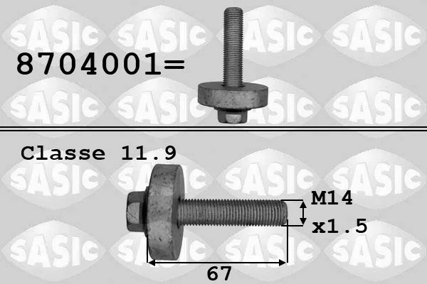 Sroub remenice SASIC 8704001