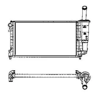 Chladič, chlazení motoru NRF 53606 – OE 51723827