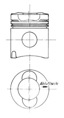 Píst KOLBENSCHMIDT 94669600