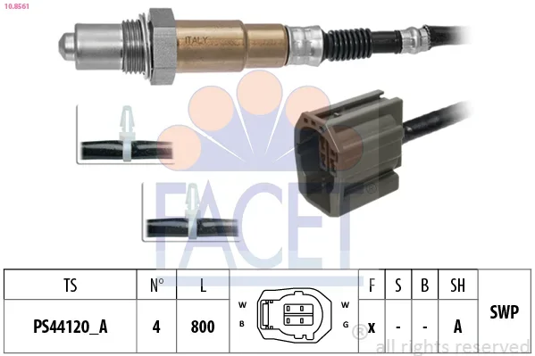 Lambda sonda FACET 10.8561 – OE Z602-18-861A Lambda sonda FACET 10.8561 – OE Z602-18-861A
