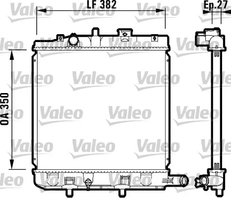 Chladič, chlazení motoru VALEO 732726