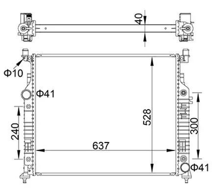 CHLADIČ DB GL-CLASS W164 06- HART 622279