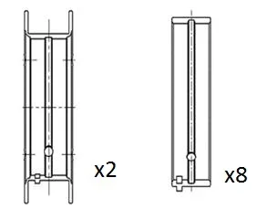 Hlavní ložiska klikového hřídele FAI AutoParts BM1065-STD