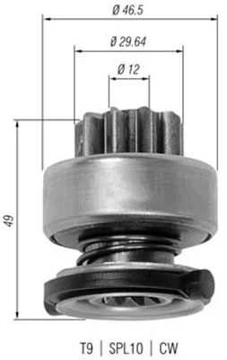 Pastorek, startér MAGNETI MARELLI 940113020334