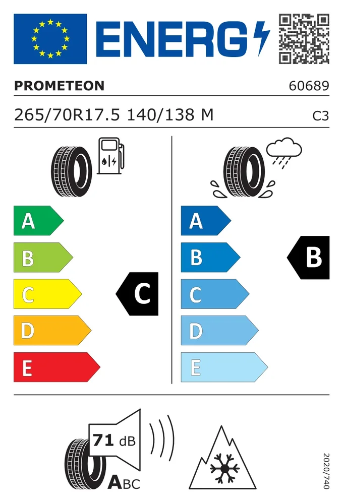 265/70R17.5 CPM R02PFS PROMETEON 265/70R17.5CPMR02PFS