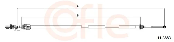 Tazne lanko, rucni prevodovka COFLE 11.3883 – OE 2444CP