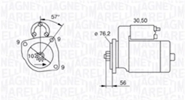 Startér MAGNETI MARELLI 063720801010