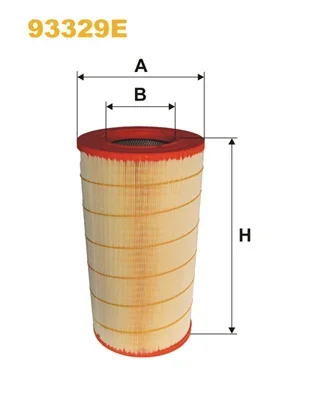 Vzduchový filtr WIX FILTERS 93329E