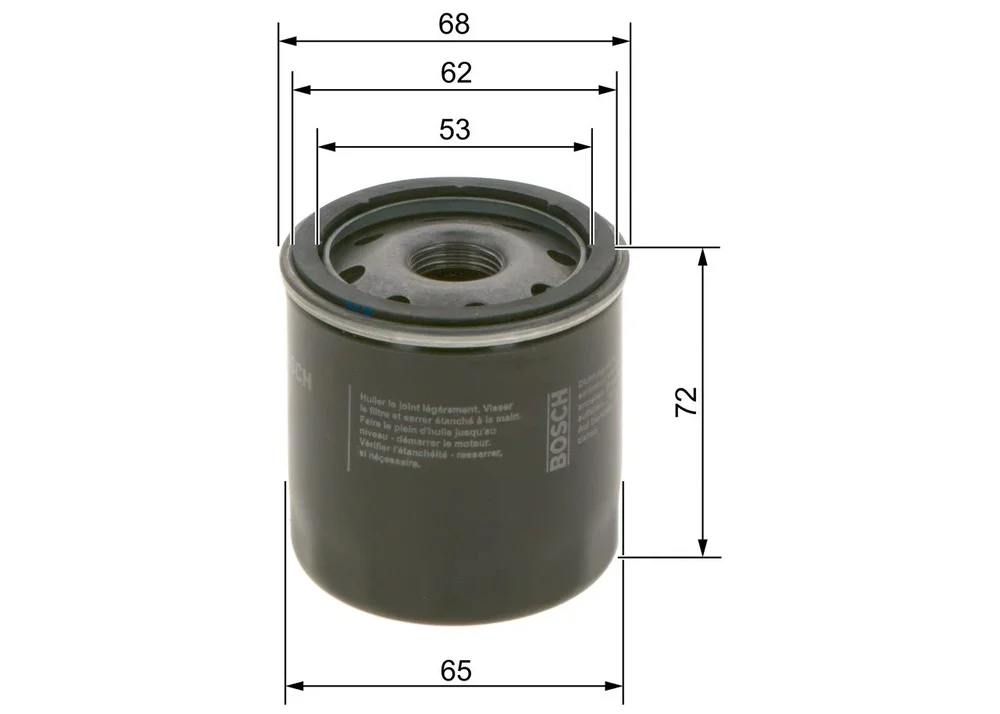 BO 0986452028 Filtr olejový BOSCH