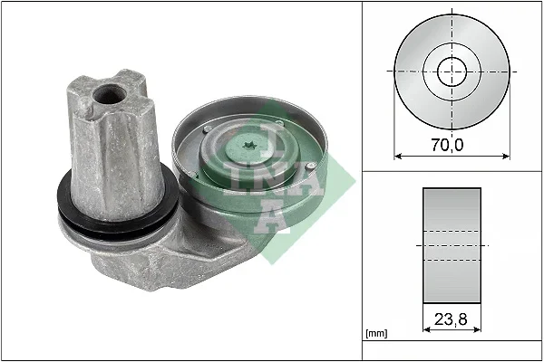Napínací rameno, žebrovaný klínový řemen Schaeffler INA 534063510