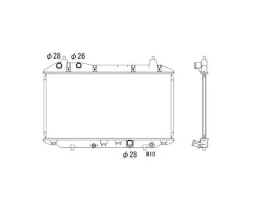 Chladič, chlazení motoru NRF 53529 – OE 19010RSHE01
