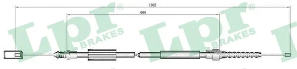 Tažné lanko, parkovací brzda LPR C0695B – OE 6025105919