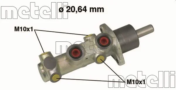 Hlavní brzdový válec METELLI 05-0525 – OE 77362514
