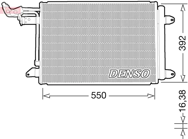 Kondenzátor, klimatizace DENSO DCN32032 Kondenzátor, klimatizace DENSO DCN32032