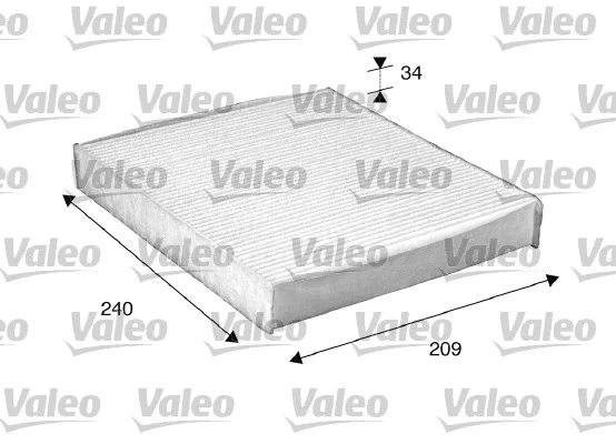 Filtr, vzduch v interiéru VALEO 698882