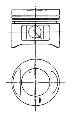 Píst KOLBENSCHMIDT 94910700