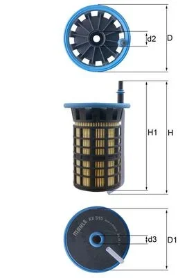 Palivový filtr MAHLE KX515