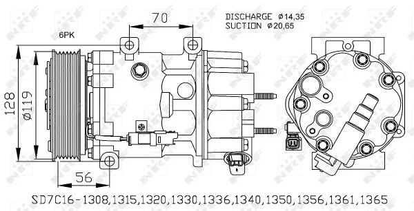 Kompresor, klimatizace NRF 32772