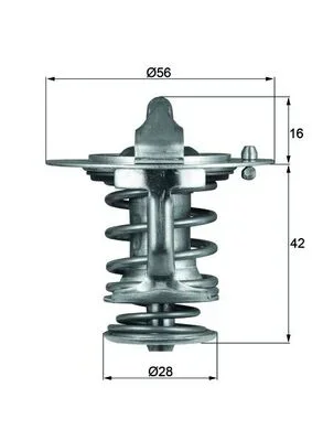 Termostat, chladivo MAHLE TX8376D