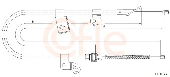 Tazne lanko, parkovaci brzda COFLE 17.1077 – OE 464200D010