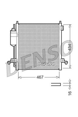 Kondenzátor, klimatizace DENSO DCN45001