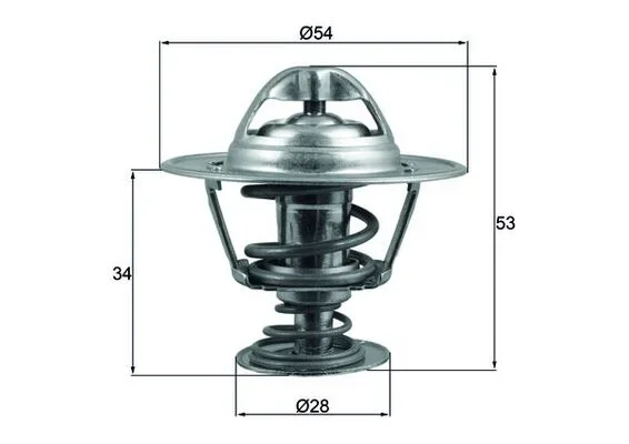 Termostat, chladivo MAHLE TX20388D