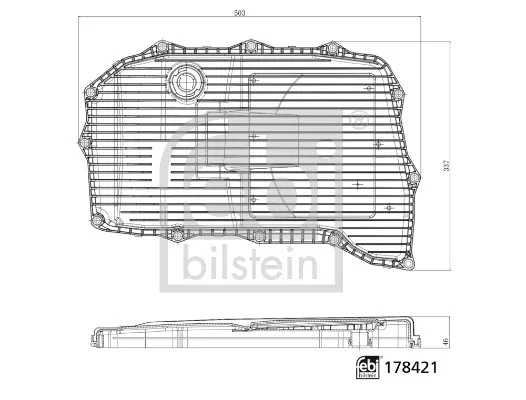 Hydraulický filtr, automatická převodovka FEBI BILSTEIN 178421 Hydraulický filtr, automatická převodovka FEBI BILSTEIN 178421