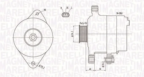 generátor MAGNETI MARELLI 063731800010