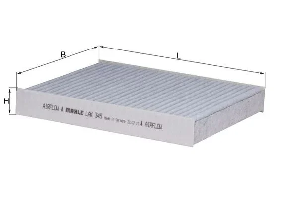 Filtr, vzduch v interiéru MAHLE LAK345